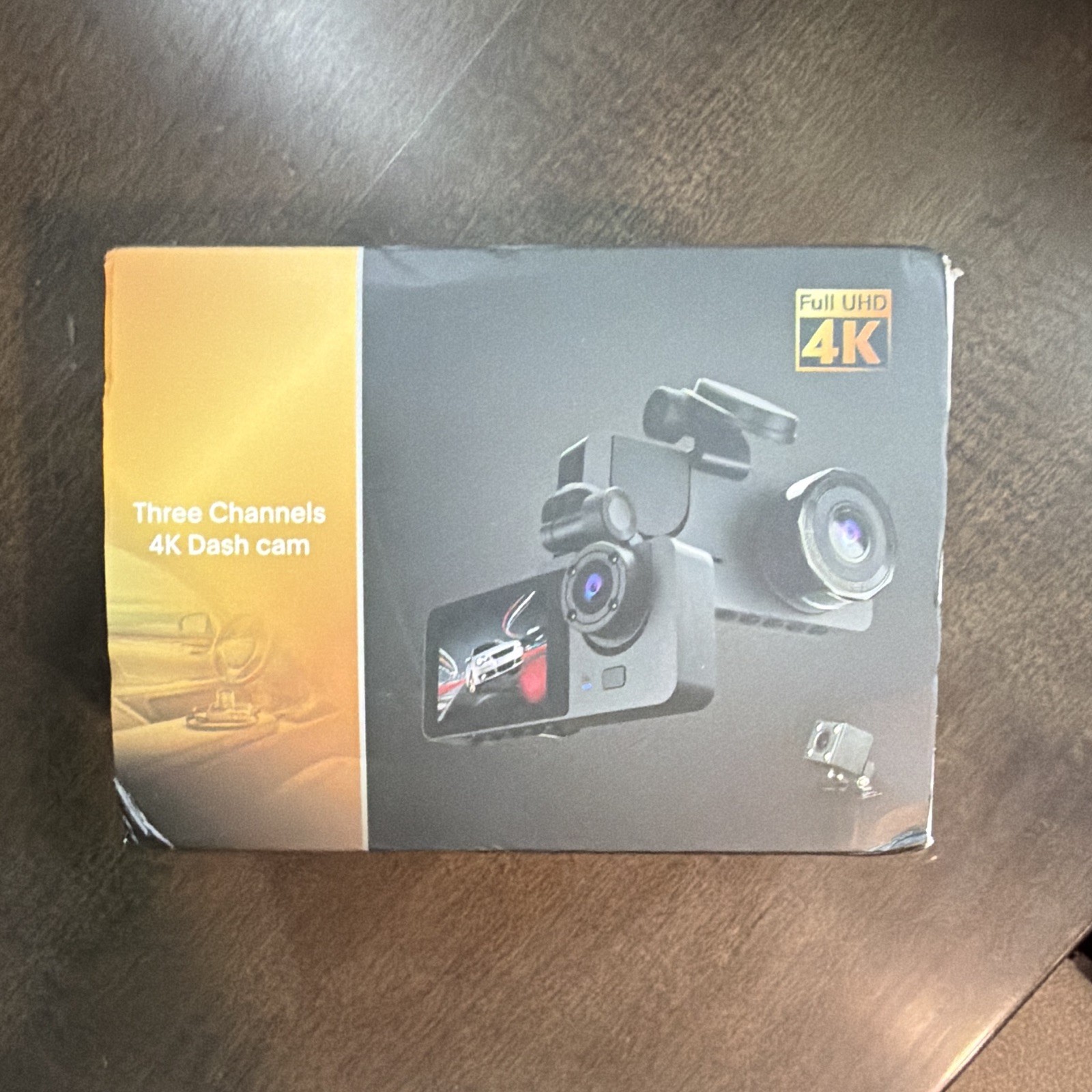 NEW Sealed 3-Channel 4K UHD Dash Cam Front Rear Interior Car Camera 🎥 🚘