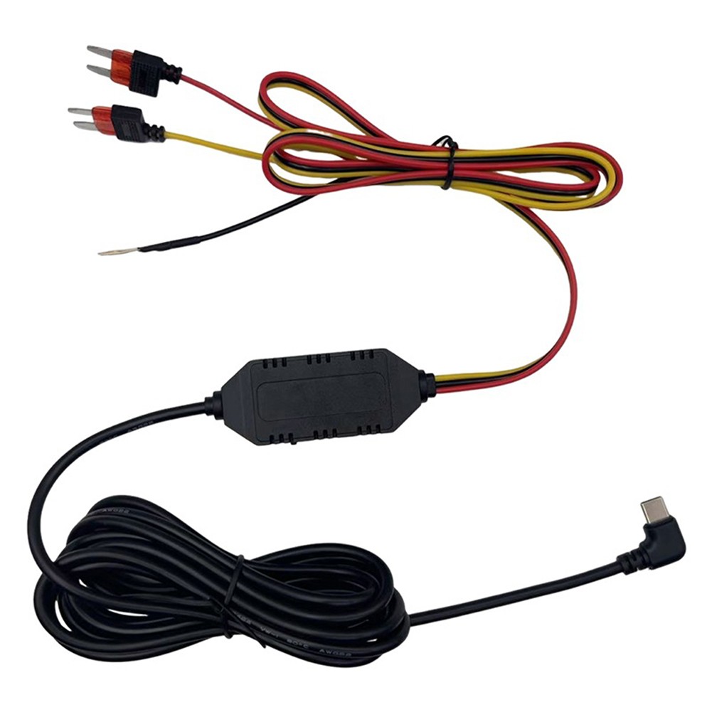 Dash Cam Hardwire Kit Type-C Port Dashboard Camera Car Charger Cable Universal