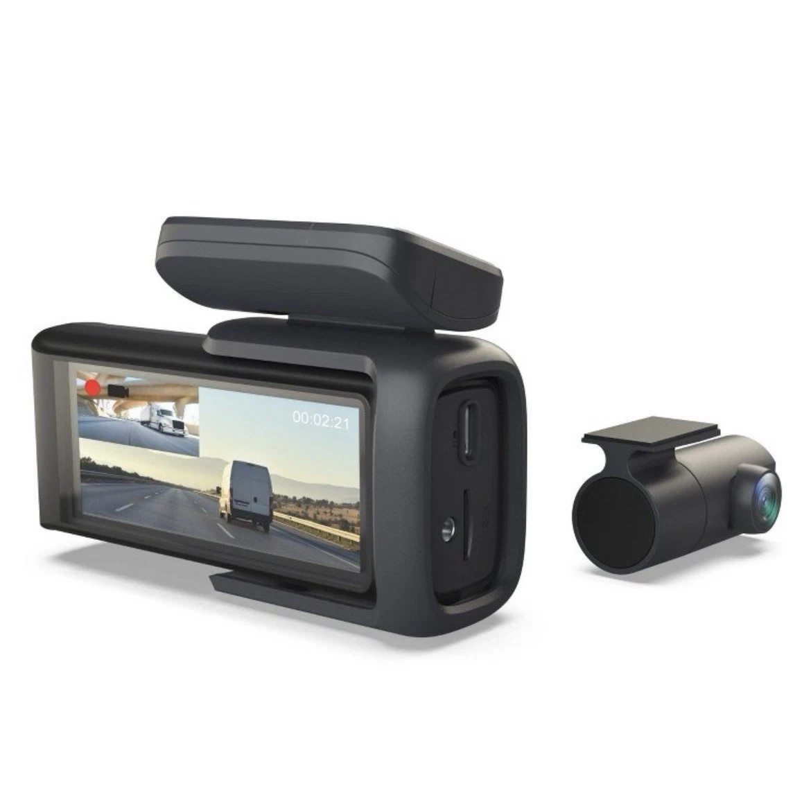 Rexing DT2 HD Dual Channel 1080p Front & Rear Dash Camera Collision Detect NEWOB