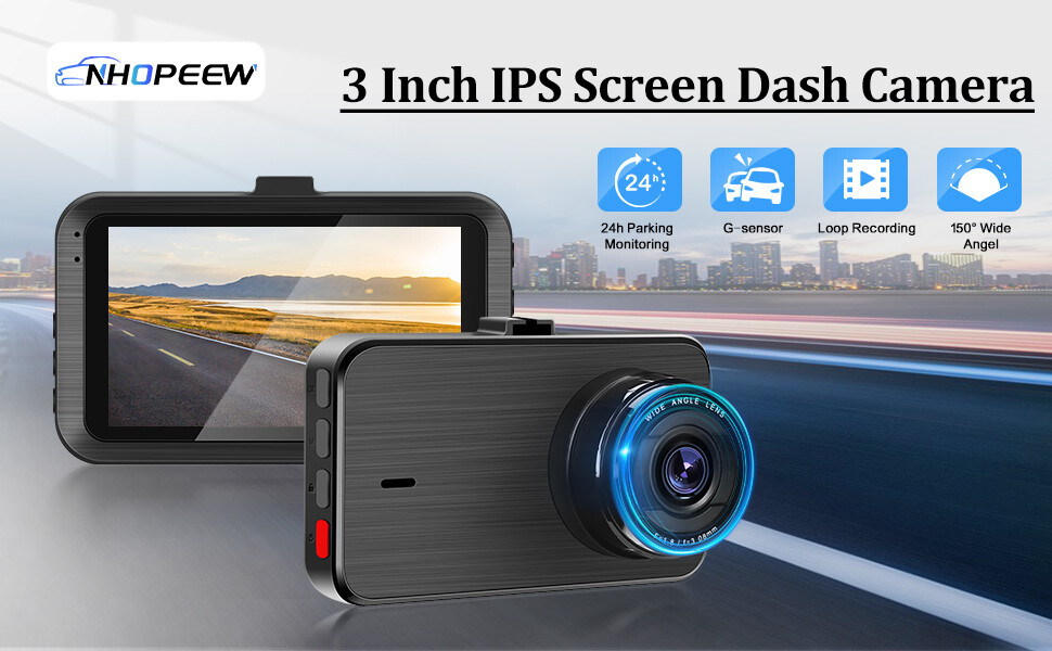 Dashboard Cam Semi Truck Big Truck Trucker Uber Night Vision Motion Detect 1080P