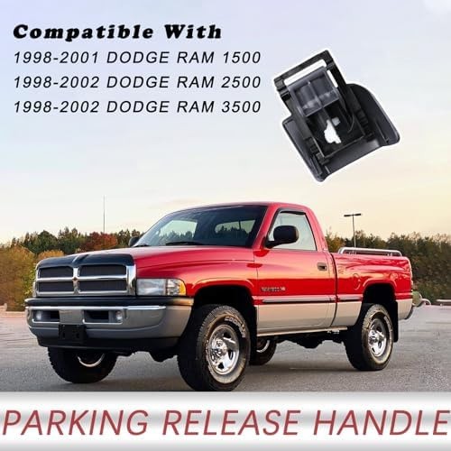 TQPONLY 74934 Parking Brake Release Handle (Mist Gray) Compatible with 1998-2…