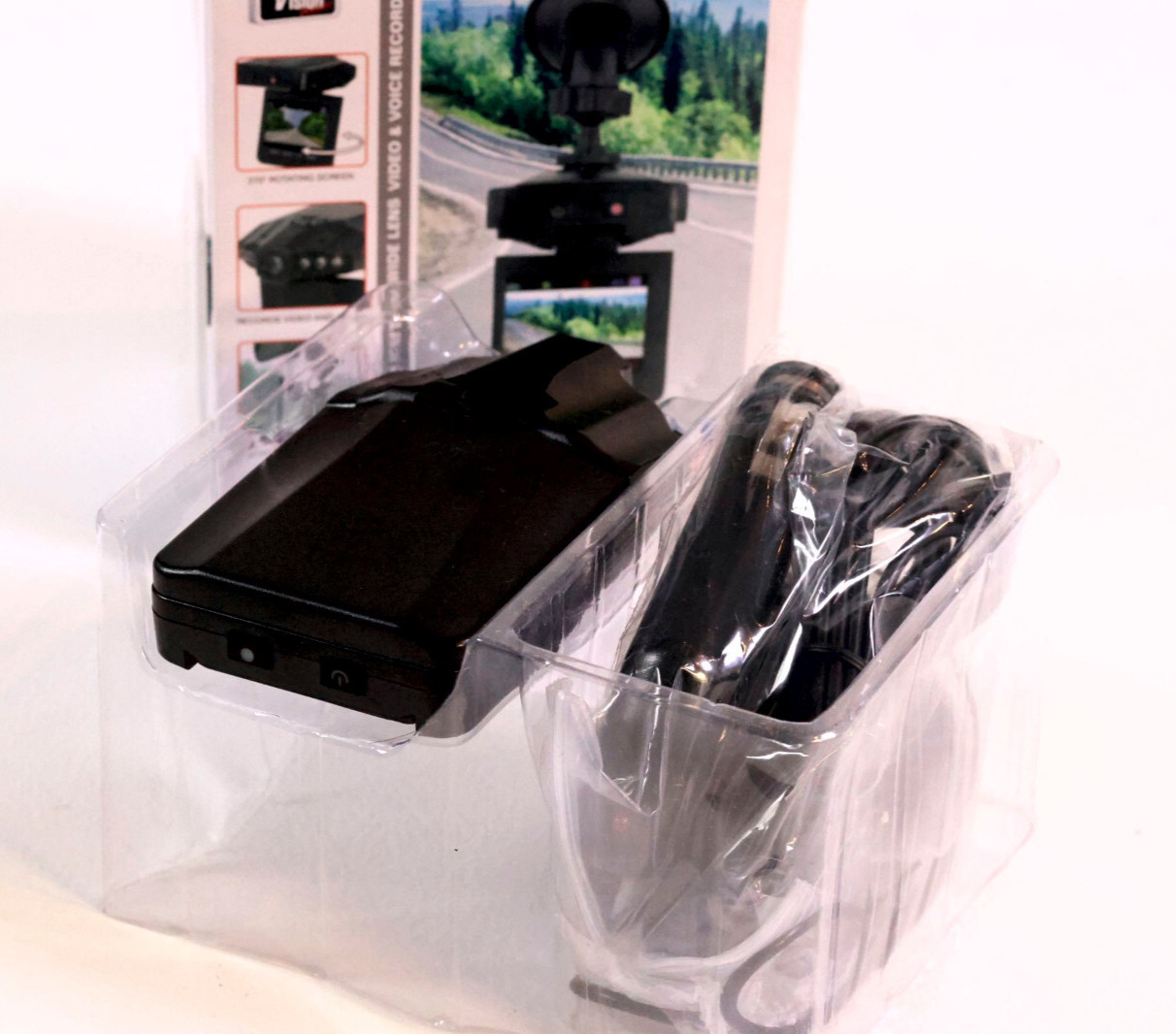 Automotive Dash Cam HD DVR | Built-In Mic & Speaker | Windshield Mount Camera