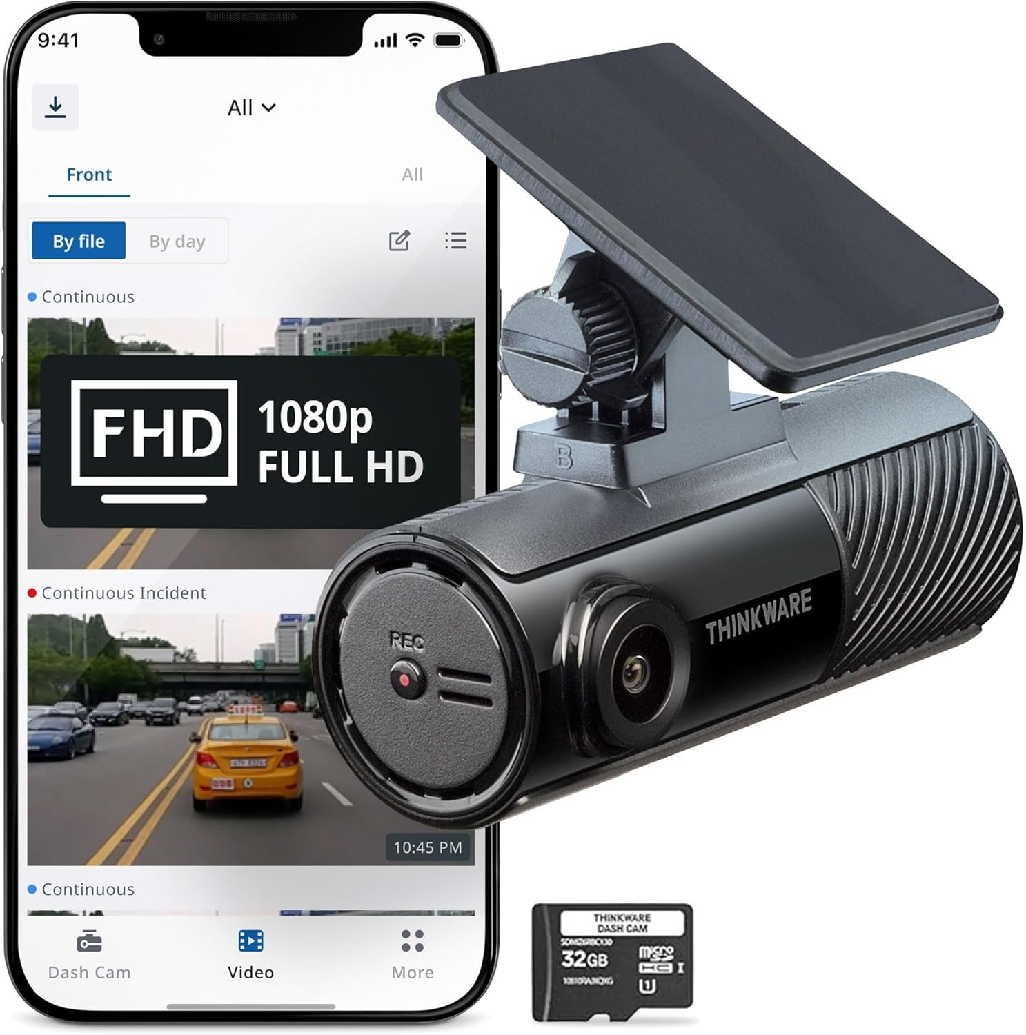 Dash Cam, F70 PRO – 1080P FHD, Wi‑Fi, Smart Parking Mode with Super Night Vision