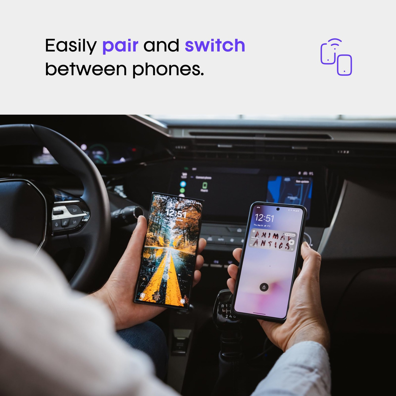 Two – Wireless Android Auto Adapter – Convert Factory Wired Android Auto to W…