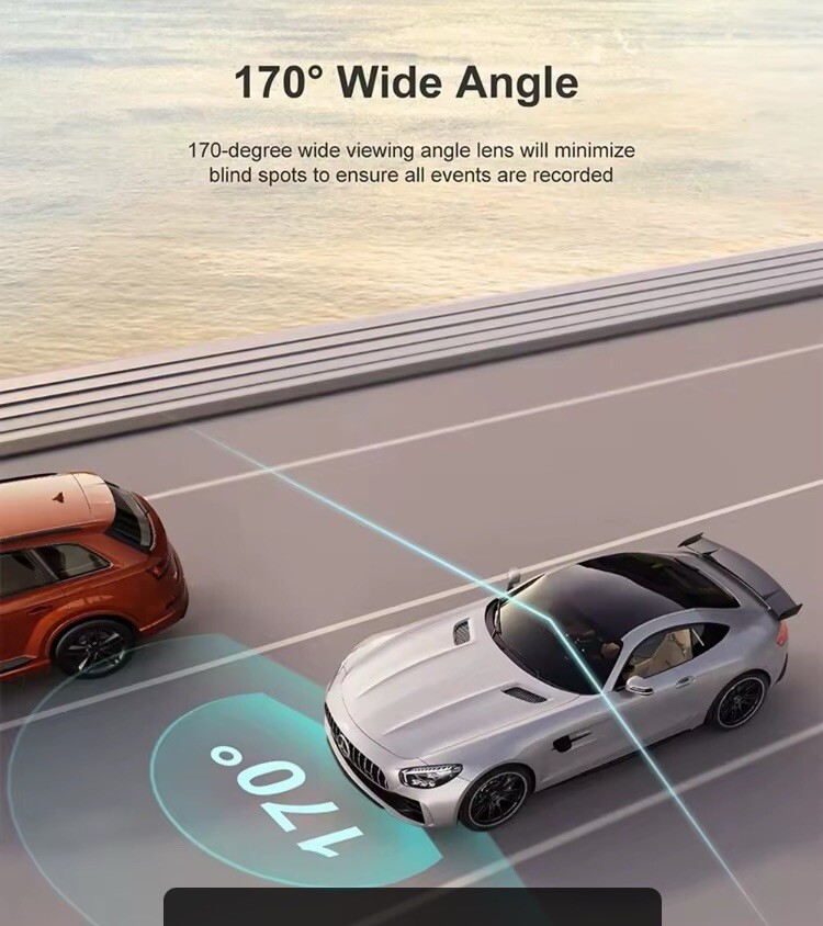 1080P Dual Lens Car Dash Cam G-Sensor Front and Inside Camera With 32GB SD CARD