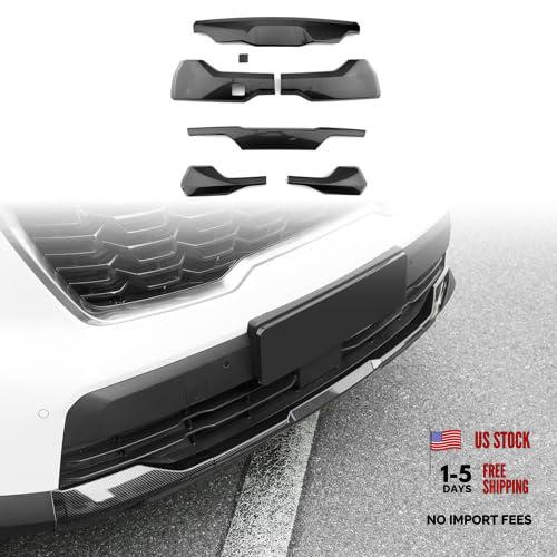 7PCS Front & Rear Bumper Lip Cover Trim Compatible with Carbon Fiber Pattern