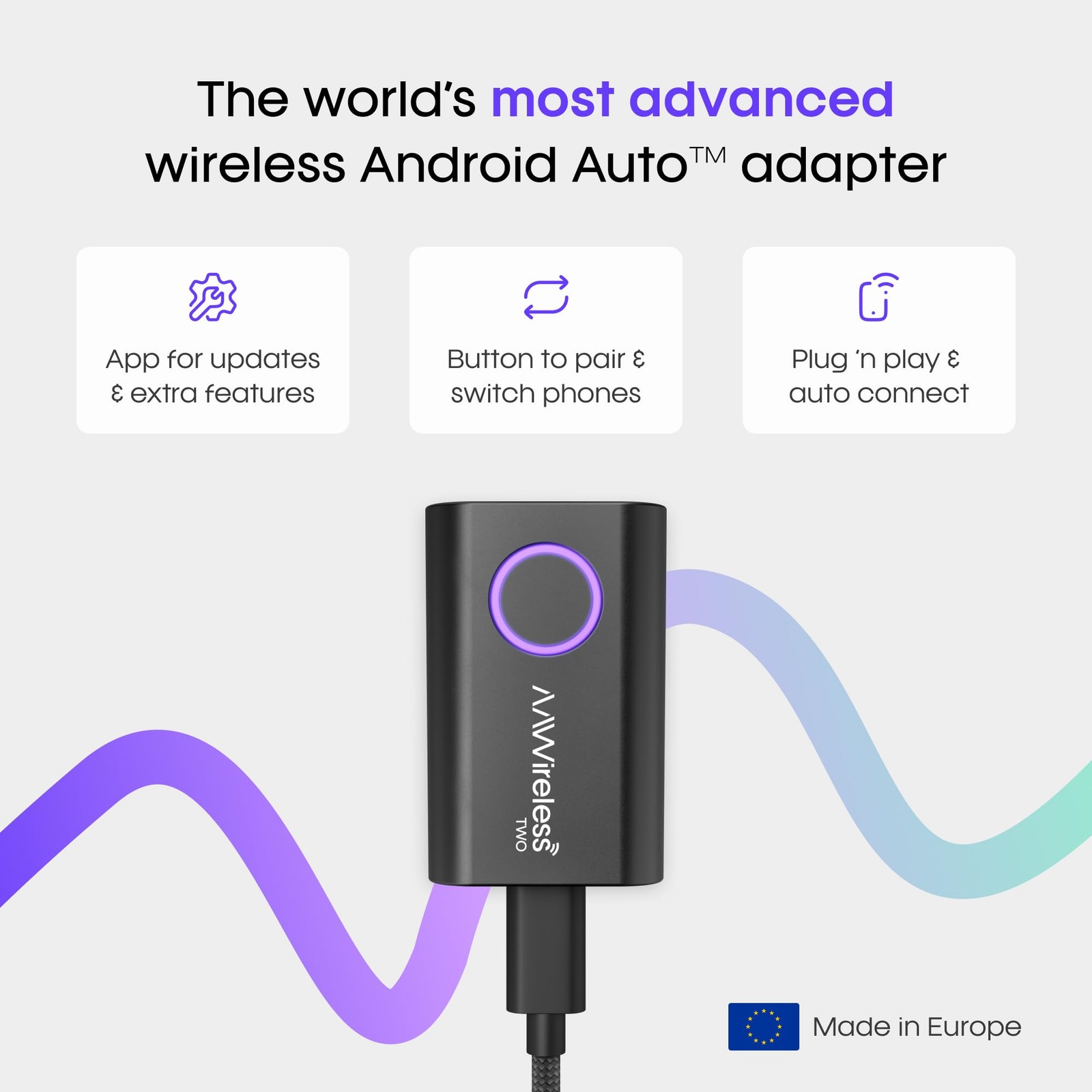 Two – Wireless Android Auto Adapter – Convert Factory Wired Android Auto to W…