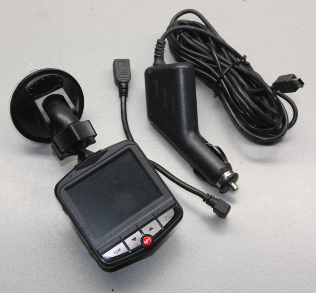 Zero Edge Dash Cam Car Video Recorder DVR Full Color HD 1080p Pyle TESTED WORKS