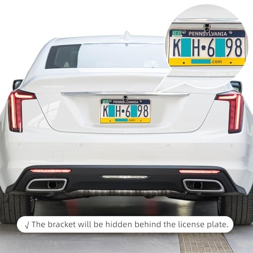 Universal（No Drilling Required） License Plate Camera Mount,Full Stainless