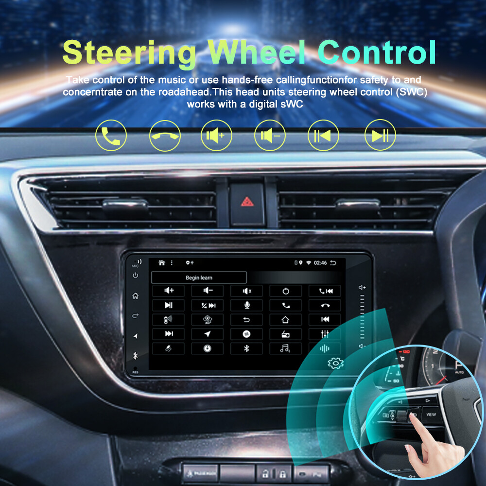 7” Wireless Carplay Android Auto Head Unit Car Radio For Toyota Hilux 2005-2014