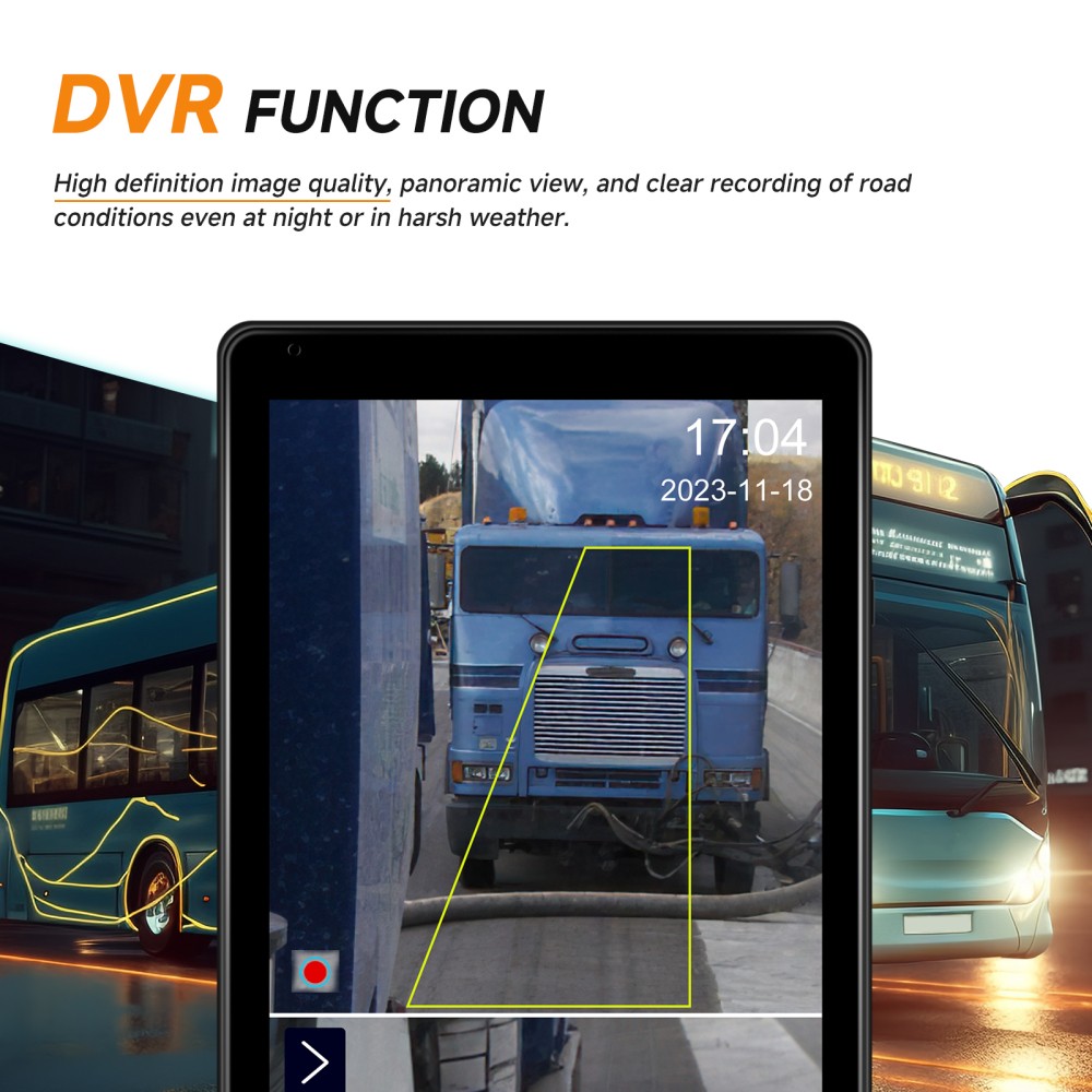 10.36″ Monitor R L Side Electronic Rear View Mirror Camera For Side Blind Areas