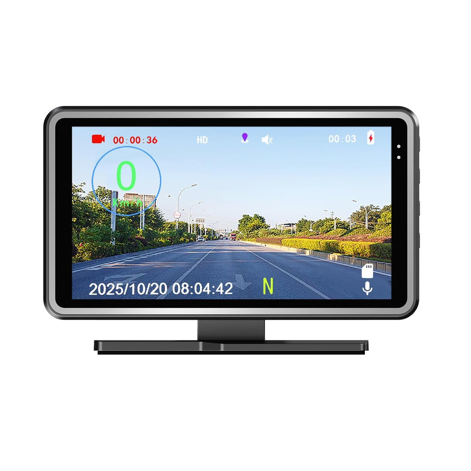 New Universal Car HUD DVR & Driving Speed Display 2 in 1, Digital Speedometer Co