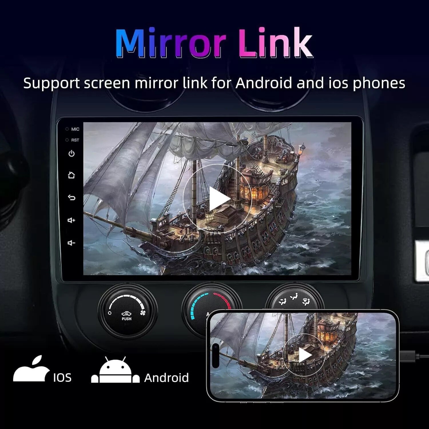 CarPlay Android Auto For Isuzu N Series (NNR/NPR/NPS/NQR) Truck GPS Head unit