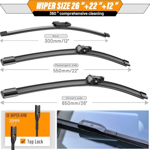 OEM Windshield Wiper Blade Replacement for VW Atlas 2018-2024 | Fits