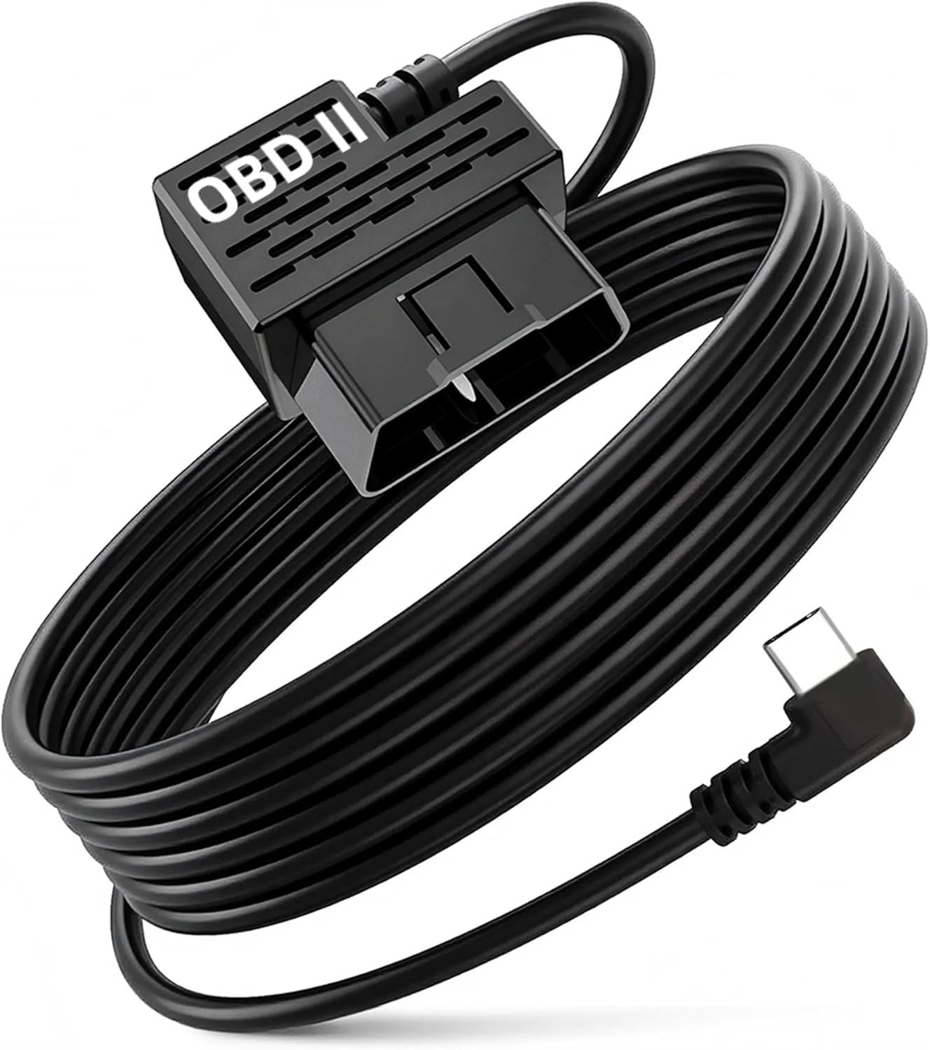 OBD OBD2 Hardwire Kit Power Cable for Dash Camera with 90Degree USB Type C 12