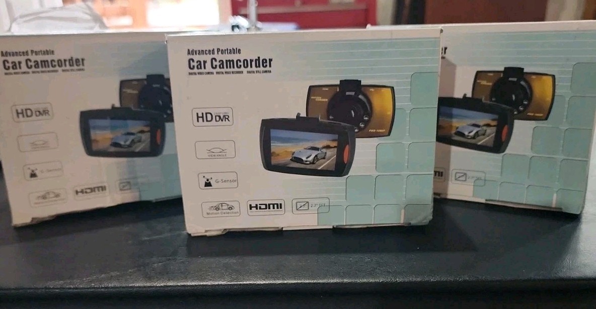 3 Dash Cam Car Camcorders-HD-Motion Detection/G-Sensor-2.7″ Screen-Voice Record