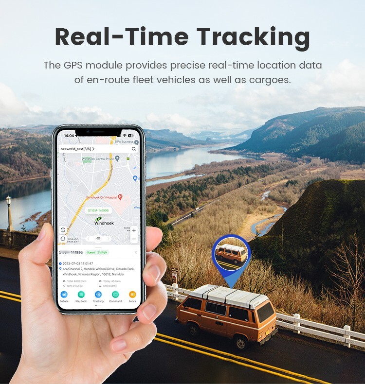 24V Truck DVR 4G Cellular Vehicle Camera Video Monitor GPS Tracking Fuel Monitor