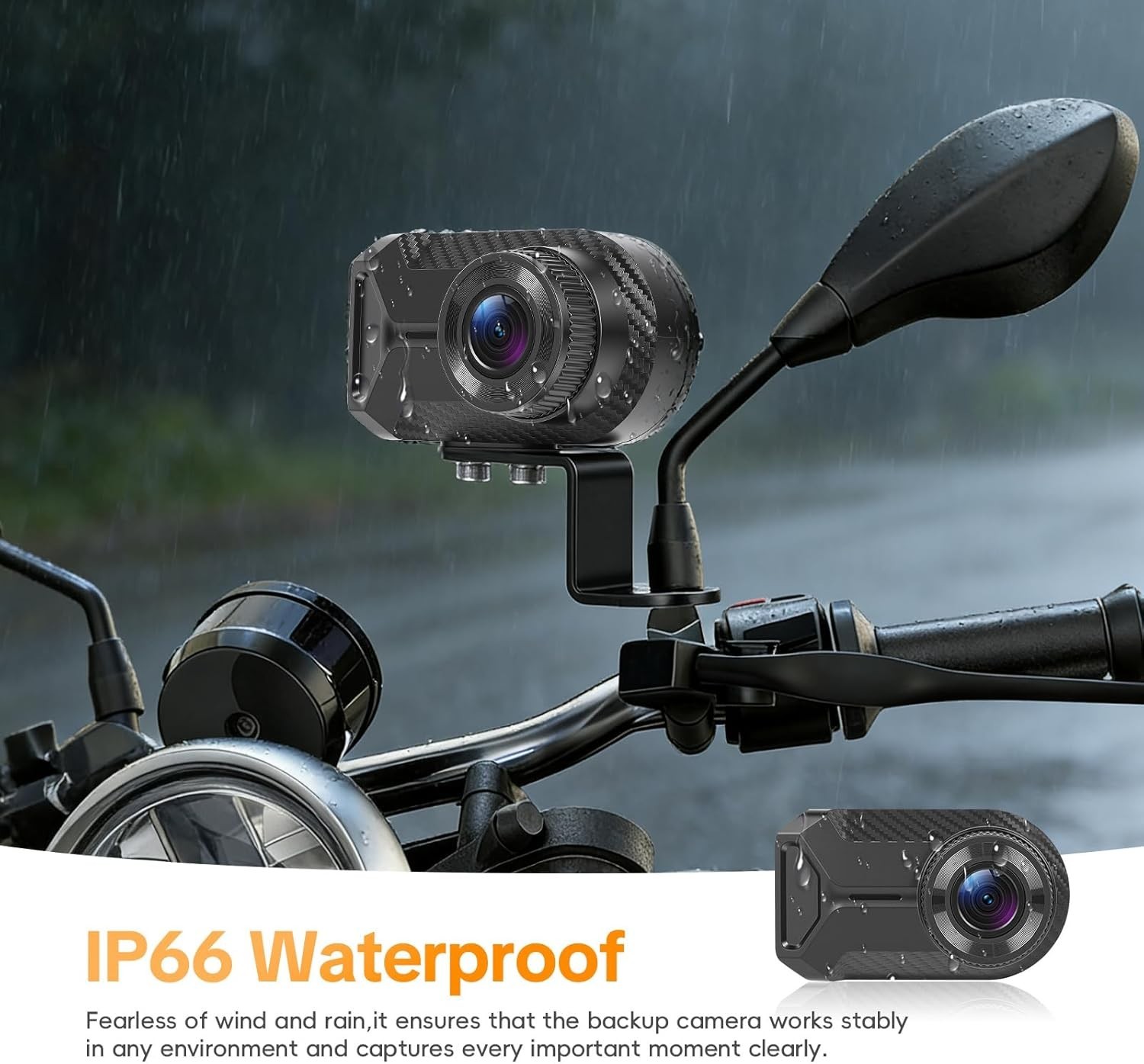 Motorcycle Dash Cam, Motorcycle Camera Front and Rear Moto Video Driving Reco…