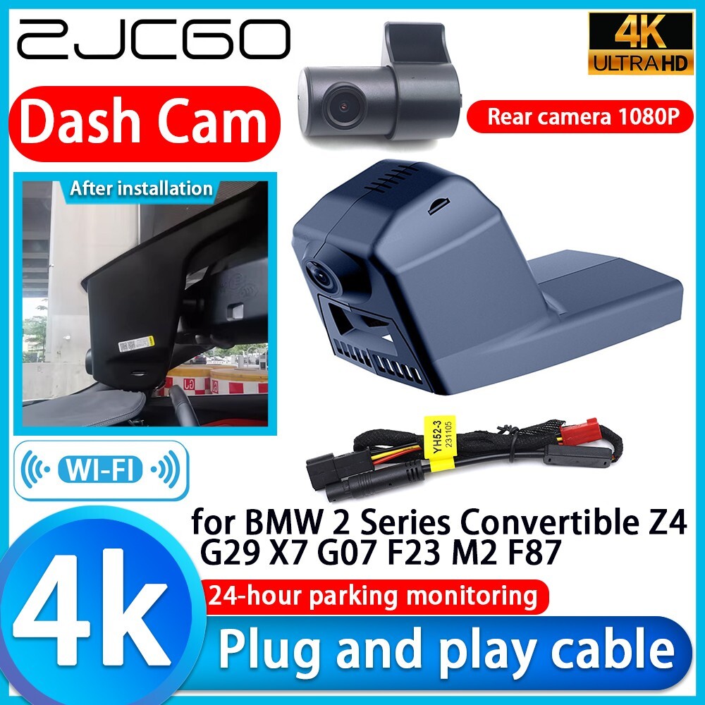 Wifi DVR Dash Cam Camera for BMW 2 Series Convertible Z4 G29 X7 G07 F23 M2 F87