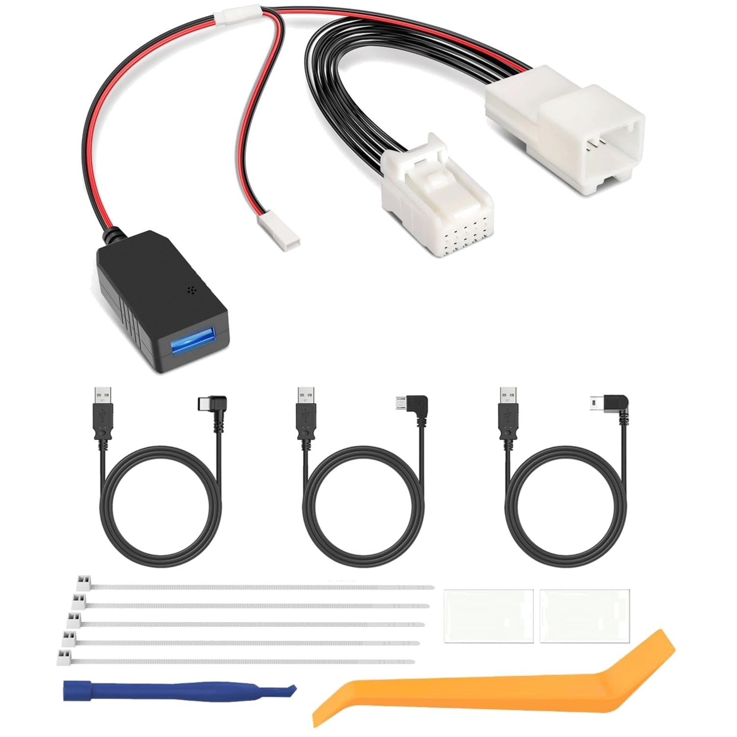 Plug-and-Play Dash Cam Charger for Auto Mirror